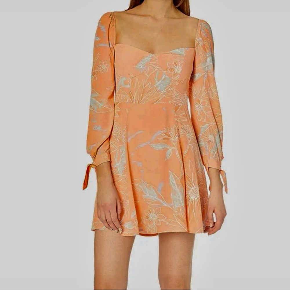 ASTR the label Women's Long Sleeve Windsor Mini Dress Size L - Picture 1 of 16